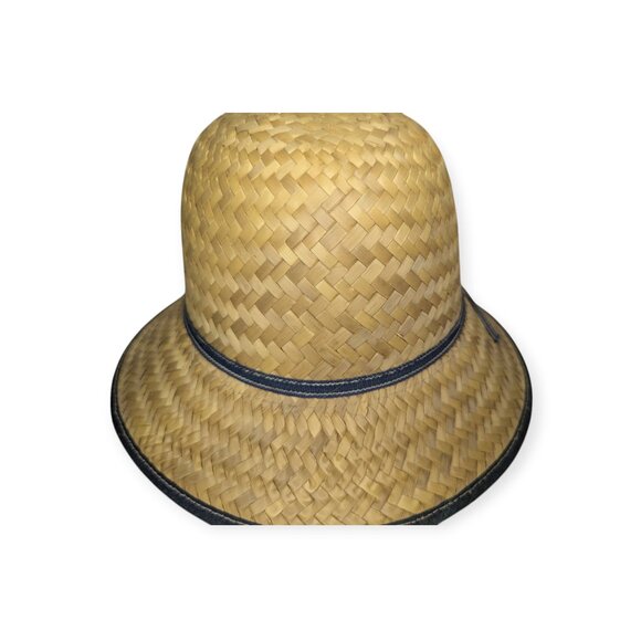 Vintage American Harvest Hat Co Sun Toppers Woven Straw Bucket Hat Sized Small - Picture 6 of 14